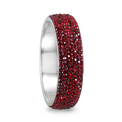 Red Crystal Rhinestone Bangle 