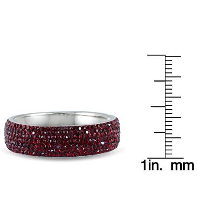 Red Crystal Rhinestone Bangle 