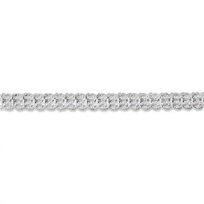 2.25 Carat Diamond Tennis Bracelet in .925 Sterling Silver