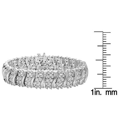 2.00 Carat Diamond Bracelet in .925 Sterling Silver 