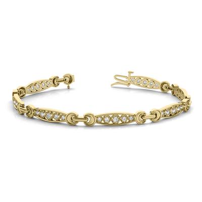 3/8 Carat TW Diamond Bracelet in 10K Yellow Gold 