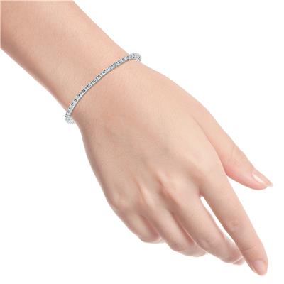 1 Carat TW Diamond Tennis Bracelet in 14K White Gold