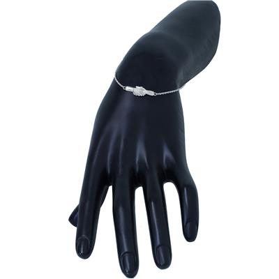 Ted Poley Miss Your Touch Hand in Hand Bracelet in .925 Sterling Silver