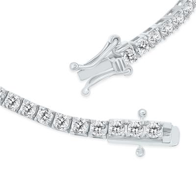 5 Carat TW Diamond Tennis Bracelet in 14K White Gold