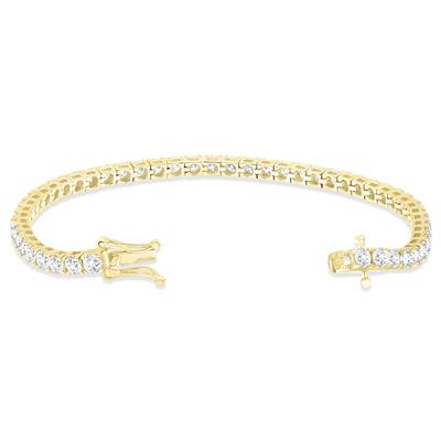 7 Carat TW Diamond Tennis Bracelet in 14K Yellow Gold