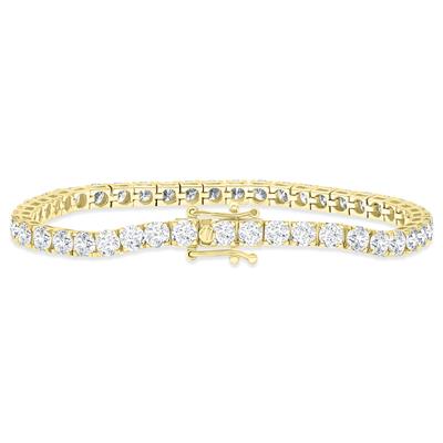 9 Carat TW Diamond Tennis Bracelet in 14K Yellow Gold
