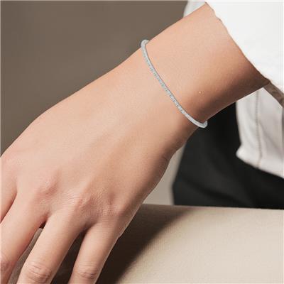 1 Carat TW Lab Grown Diamond Tennis Bracelet in 14K White Gold