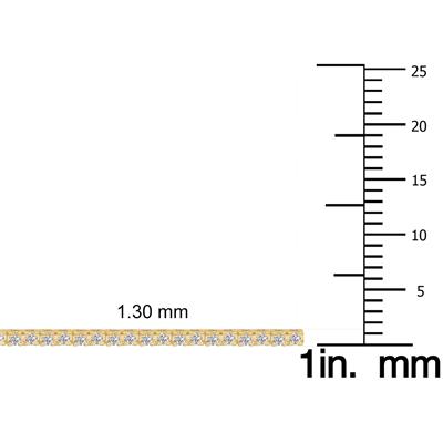 1 Carat TW Lab Grown Diamond Tennis Bracelet in 14K Yellow Gold