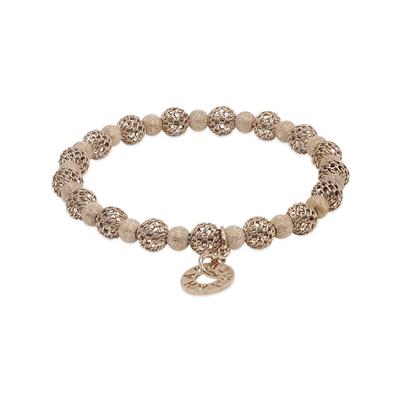 Rete Rosa Woven Rose Beads and Laser Cut Beads Bracelet