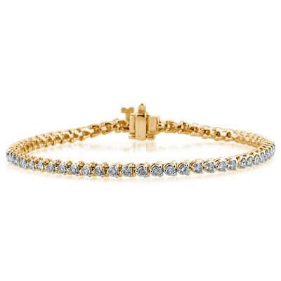 2.00CTW Classic Diamond Bracelet in 14K Yellow Gold