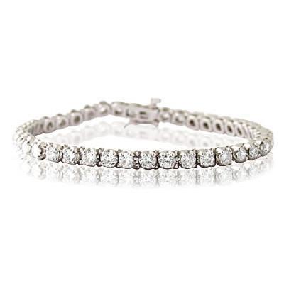 6.00CTW Classic Diamond Tennis Bracelet in 14K White Gold