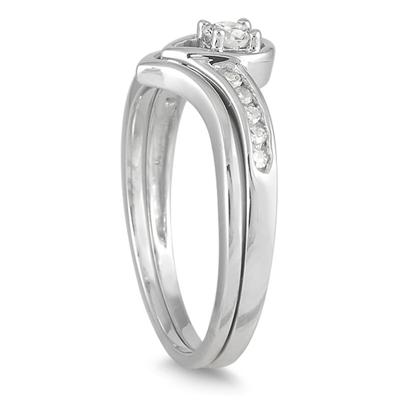1/4 Carat TW Diamond Bridal Set in 10K White Gold
