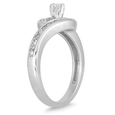 3/5 Carat Diamond Bridal Set in 10K White Gold