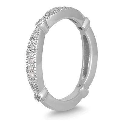 4/5 Carat TW Blue and White Diamond Engagement Bridal Set in 10K White Gold