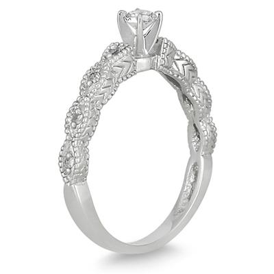1/3 Carat TW Diamond Bridal Set in 10K White Gold