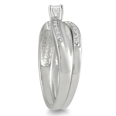 1/3 Carat Diamond Bridal Set in 10K White Gold