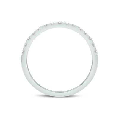 6 1/2 Carat TW Center Oval Lab Grown Diamond Halo Bridal Set in 14K White Gold