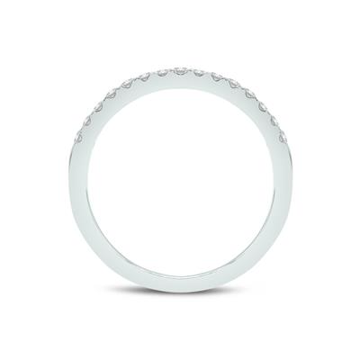 3 1/4 Carat TW Center Emerald Cut Lab Grown Diamond Halo Bridal Set in 14K White Gold