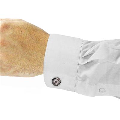 Stainless Steel Mother of Pearl and Abalone Domed Cuff Links