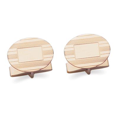 14k Yellow Gold Cuff Links