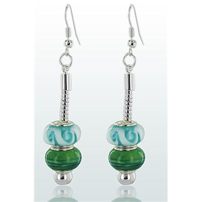 Murano Glass Earrings in Silver