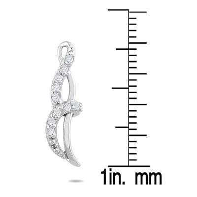 1/4 Carat Diamond Earring in 10K White Gold