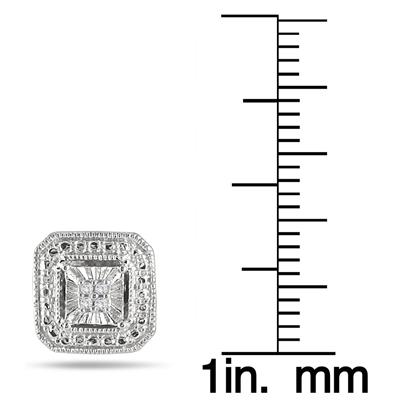 Diamond Antique Earrings in .925 Sterling Silver