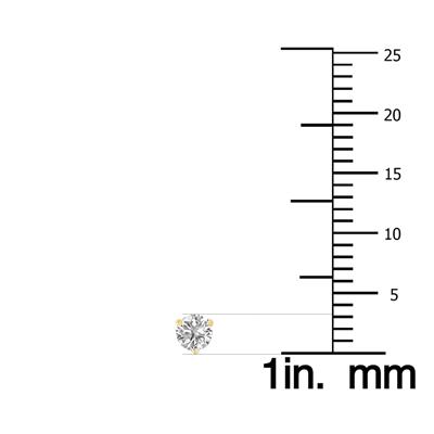 1/4 Carat TW Lab Grown Diamond Martini Set Round Earrings in 14K Yellow Gold