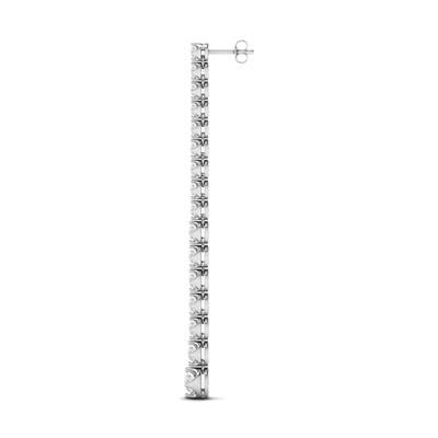 3 1/5 CTW Diamond Dangle Earrings in 14K White Gold