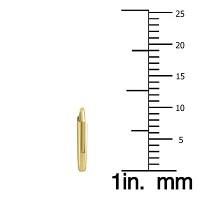 10mm Endless 14K Yellow Gold Filled Thin Hoop Earrings
