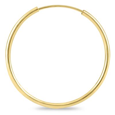 25mm Endless 14K Yellow Gold Filled Thin Hoop Earrings