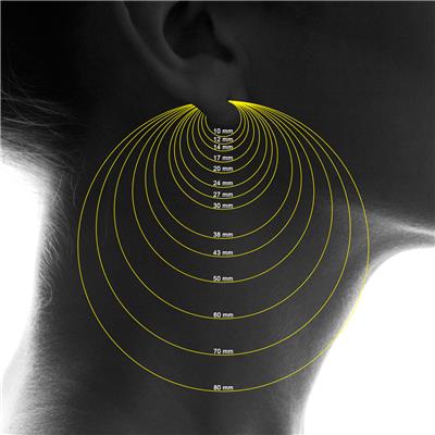 14K Yellow Gold Shiny Diamond Cut Engraved Hoop Earrings (16mm)