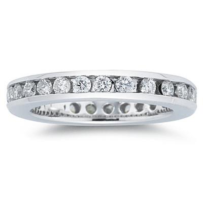 1/2 Carat Diamond Eternity Ring in Platinum