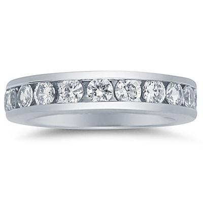 1.5CT Diamond Eternity Ring in 18k White Gold