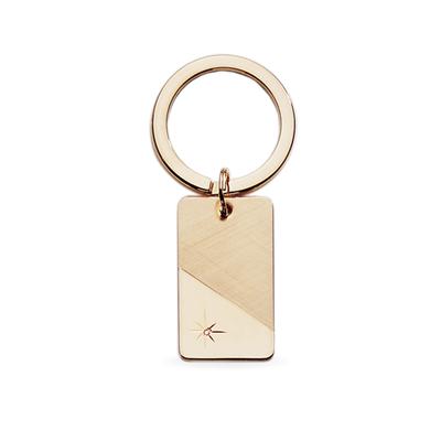 23k Rhodium Electroplated Key Ring