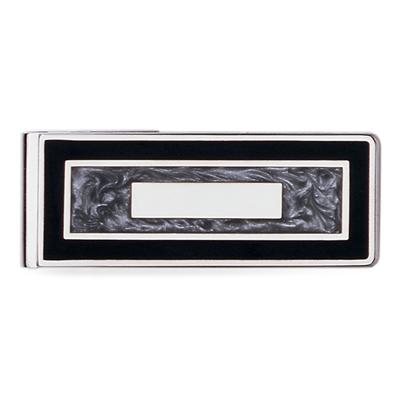 23k Rhodium Electroplated Hinged Money Clip