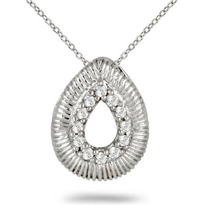 1/8 Carat T.W Diamond Pendant in .925 Sterling Silver