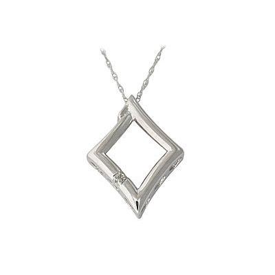 White Gold and Diamond Pendant