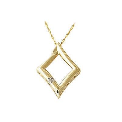 10-kt. Yellow Gold Diamond Pendant