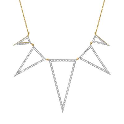5/8 Carat TW Diamond Necklace in 10K Yellow Gold