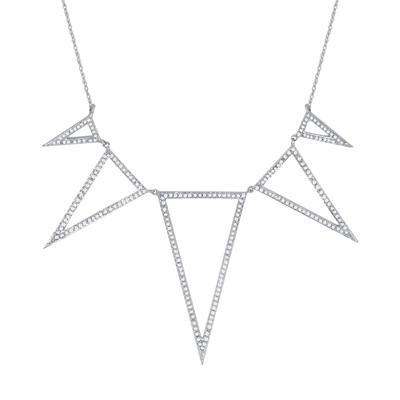 5/8 Carat TW Diamond Necklace in 10K White Gold