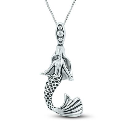 Mermaid Pendant in .925 Sterling Silver