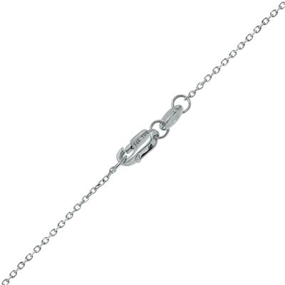 1/4 Carat TW Bezel Set Diamond Station Necklace in 14K White Gold