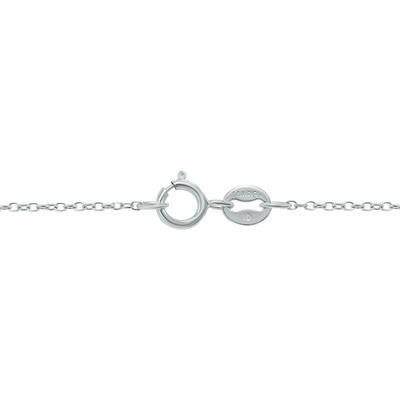 Lab Grown IGI Certified 3/4 Carat Round Solitaire Diamond Bezel Set Pendant in 14K White Gold (F-G Color, I1-I2 Clarity)