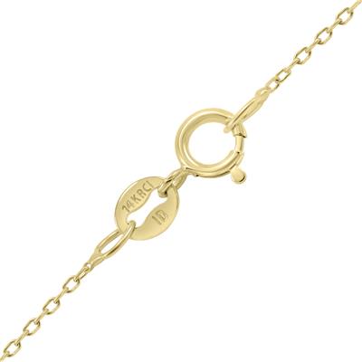 3/4 Carat Lab Grown Diamond Round Solitaire Pendant in 14K Yellow Gold