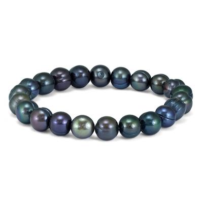 7mm - 8mm Freshwater Black Cultured Pearl Bracelet