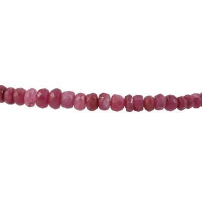 20 Carat All Natural Beaded Ruby Bracelet with Magnetic Clasp