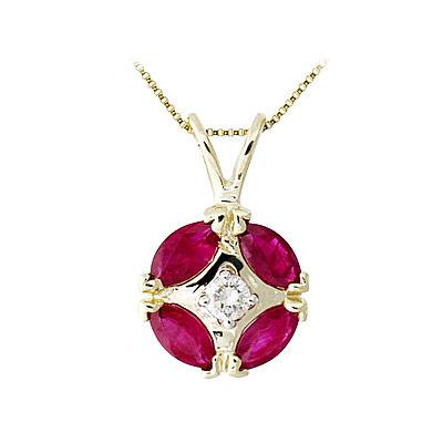 Ruby and Diamond Pendant