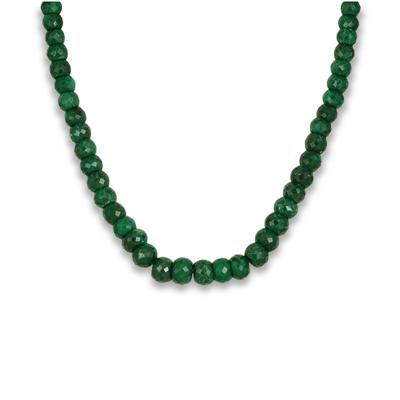 300 Carat All Natural Genuine Emerald Necklace in .925 Sterling Silver 