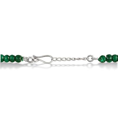 300 Carat All Natural Genuine Emerald Necklace in .925 Sterling Silver 